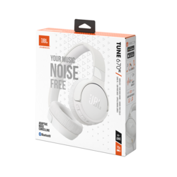 JBL Tune 670NC Noise Cancelling Wireless On-Ear Headphone, White